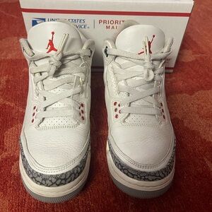 2023 Air Jordan 3 Retro GS 'White Cement Reimagined'.